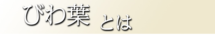 びわ葉とは