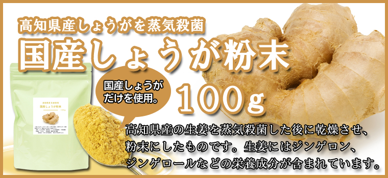 国産しょうが粉末１００ｇ