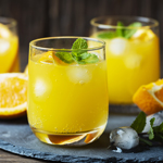 溶かしてオレンジジュースに