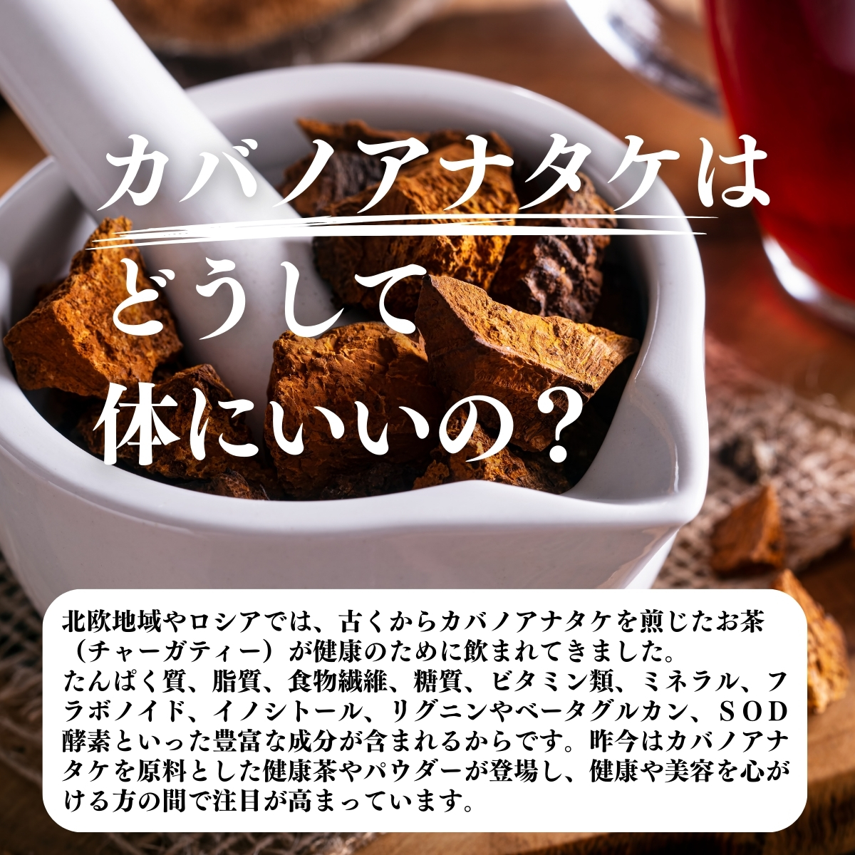 カバノアナタケはどうして体にいいの？