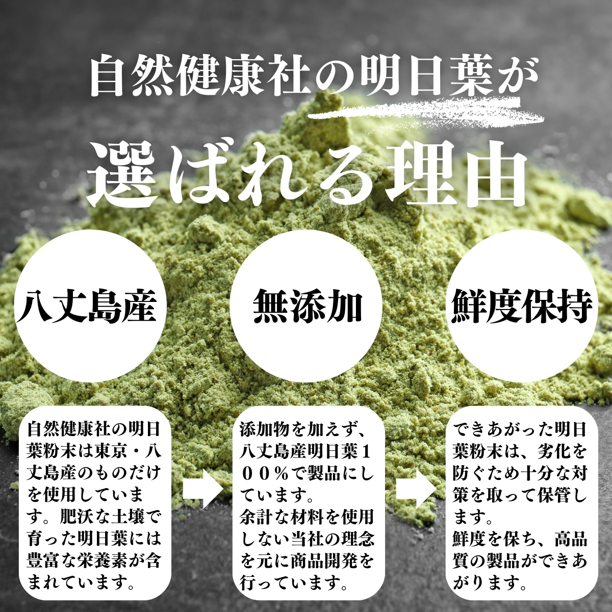 明日葉が選ばれる理由